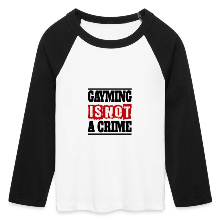 gayming-is-not-a-crime-cropped-frauen-long-sleeve-weiss-schwarz