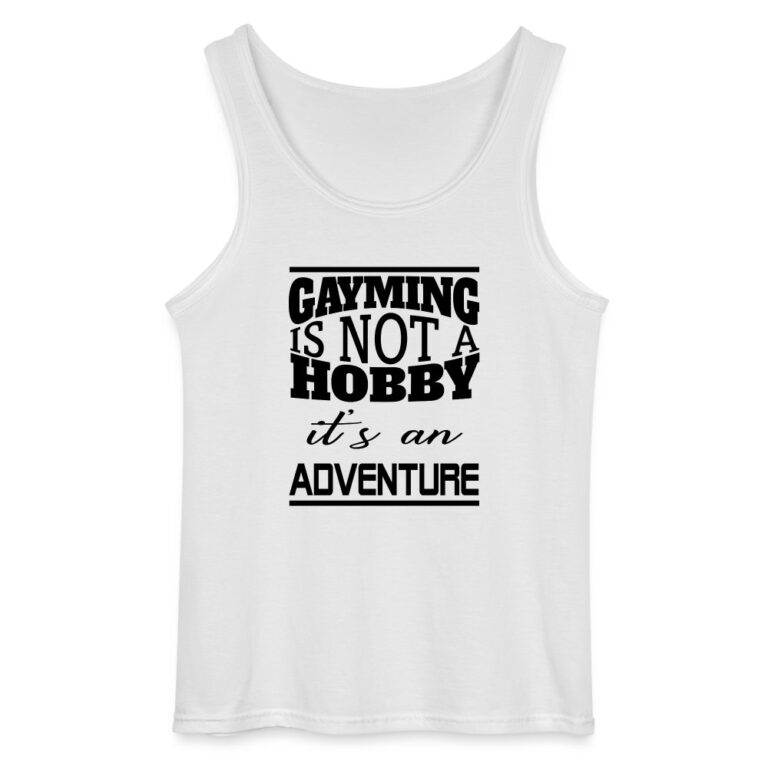 gayming-is-not-a-hobby-gildan-maenner-tank-top-weiss