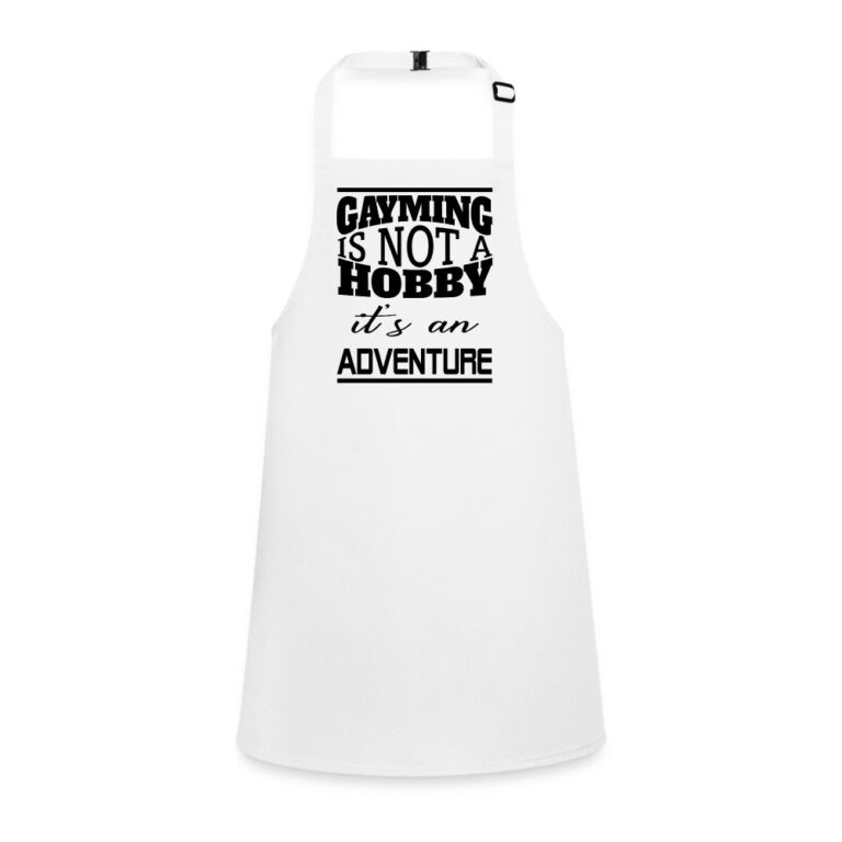 gayming-is-not-a-hobby-schuerze-fuer-kinder-weiss
