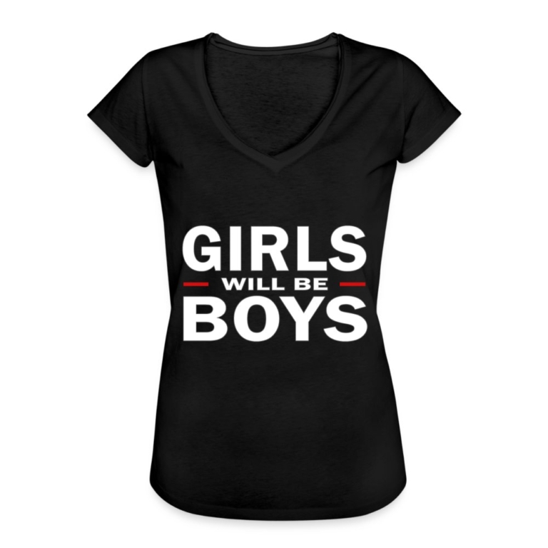 girls-will-be-boys-frauen-vintage-t-shirt-schwarz