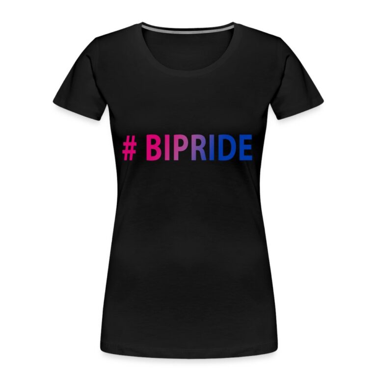 hashtag-bipride-frauen-premium-bio-t-shirt-schwarz