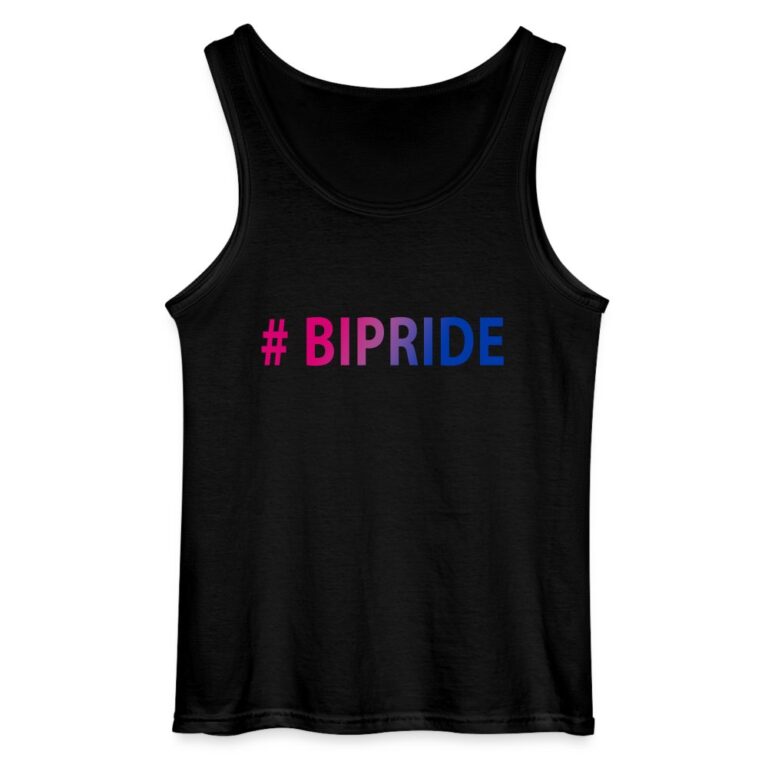 hashtag-bipride-gildan-maenner-tank-top-schwarz