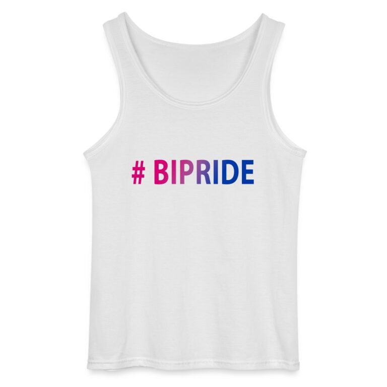 hashtag-bipride-gildan-maenner-tank-top-weiss