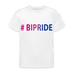 Hashtag Bipride - Kinder T-Shirt Weiß
