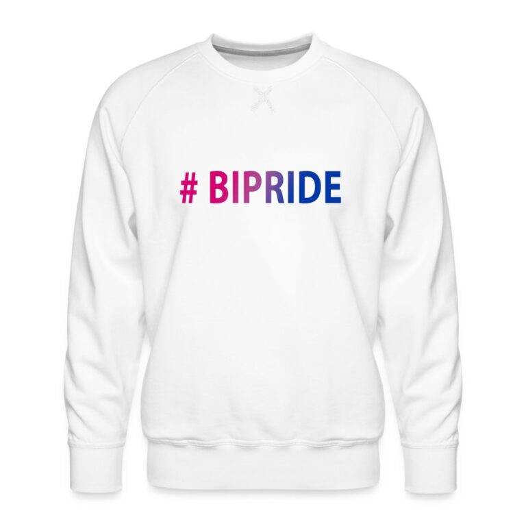 hashtag-bipride-maenner-premium-pullover-weiss