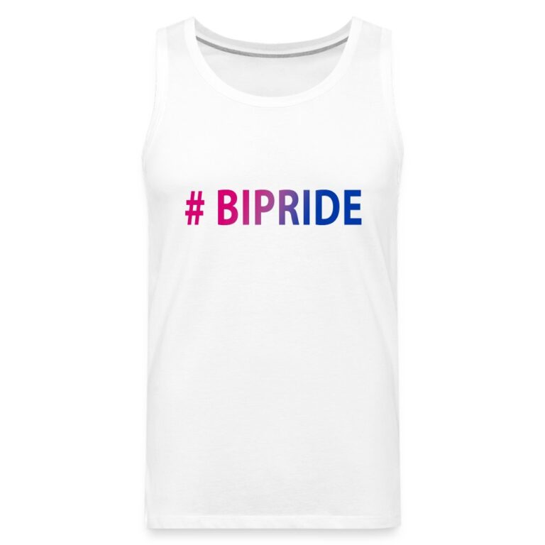 hashtag-bipride-maenner-premium-tank-top-weiss
