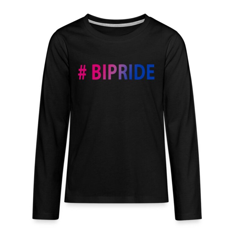 hashtag-bipride-teenager-premium-langarmshirt-schwarz