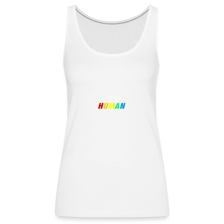 human-lgbtq-frauen-premium-tank-top-weiss