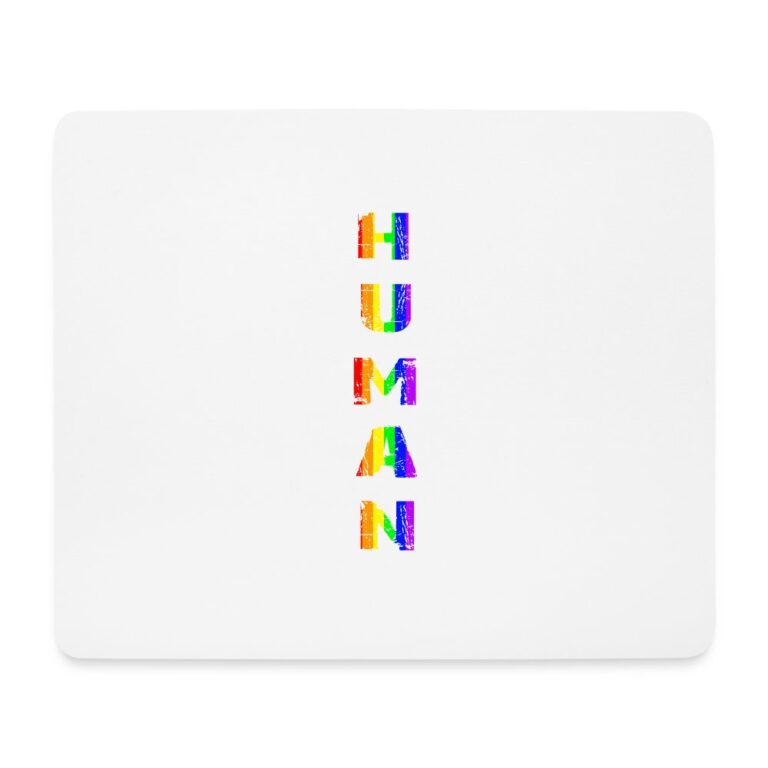 human-vertical-mousepad-querformat-weiss