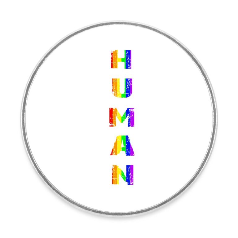 human-vertical-runder-kuehlschrankmagnet-weiss