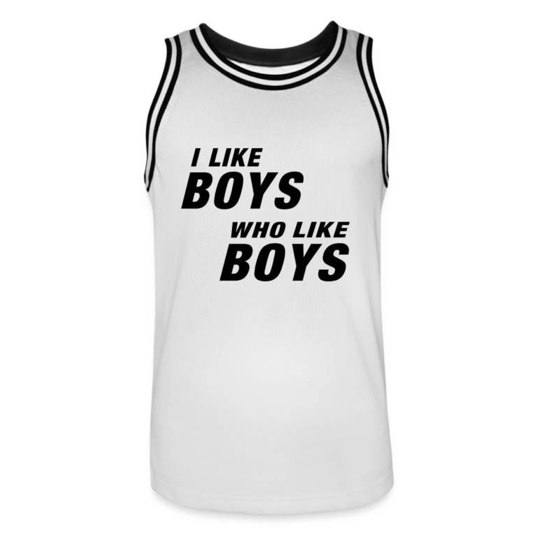 i-like-boys-who-like-boys-black-maenner-basketball-trikot-weiss-schwarz