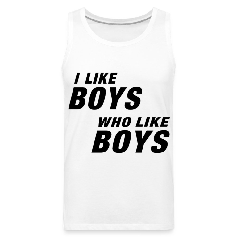 i-like-boys-who-like-boys-black-maenner-premium-tank-top-weiss