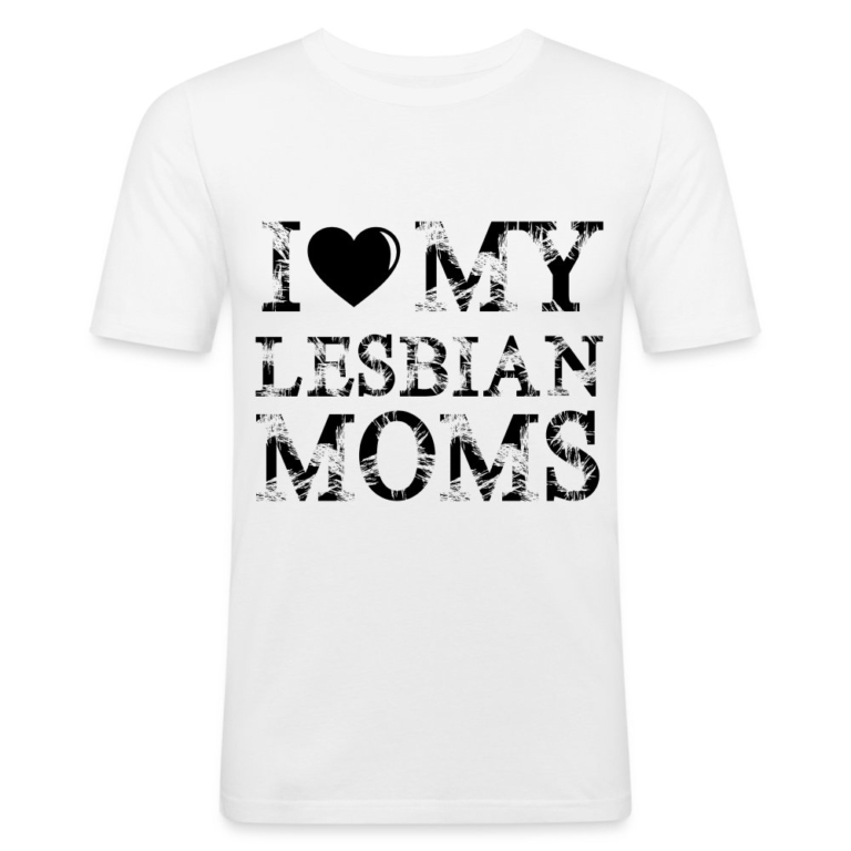 i-love-my-lesbian-moms-maenner-slim-fit-t-shirt-weiss