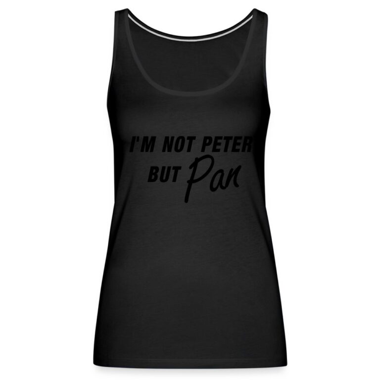 im-not-peter-but-pan-frauen-premium-tank-top-schwarz