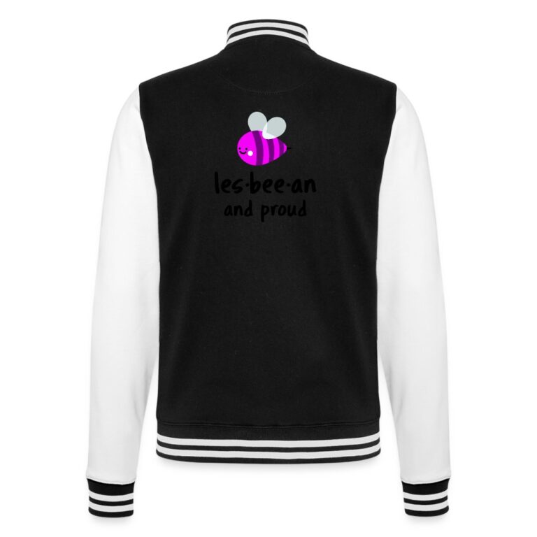lesbian-an-proud-college-sweatjacke-schwarz-weiss