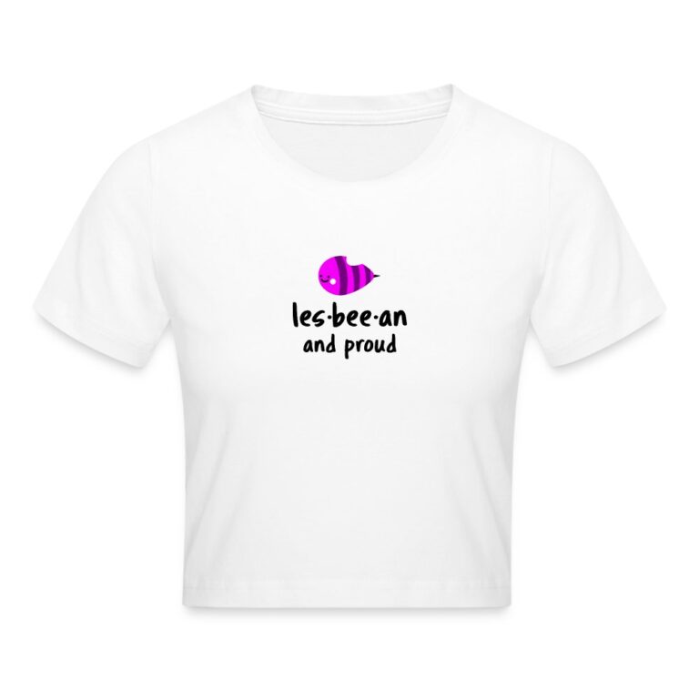 lesbian-an-proud-cropped-t-shirt-weiss