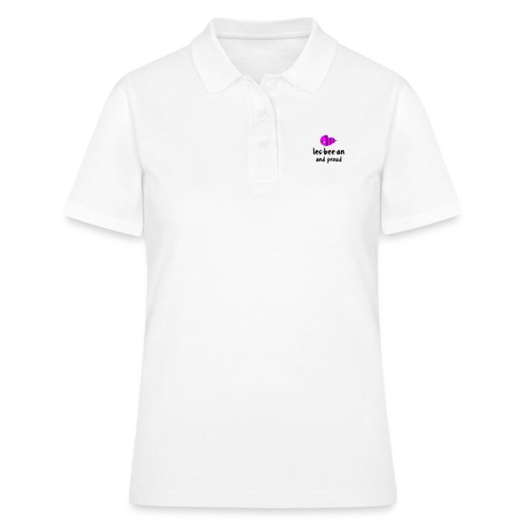 lesbian-an-proud-frauen-polo-shirt-weiss
