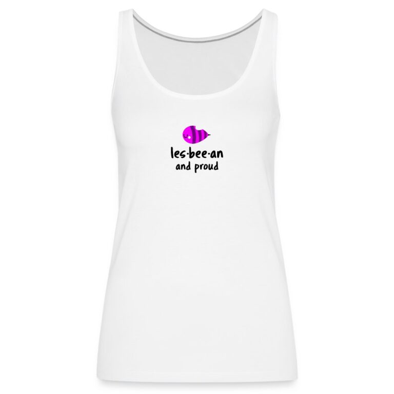 lesbian-an-proud-frauen-premium-tank-top-weiss