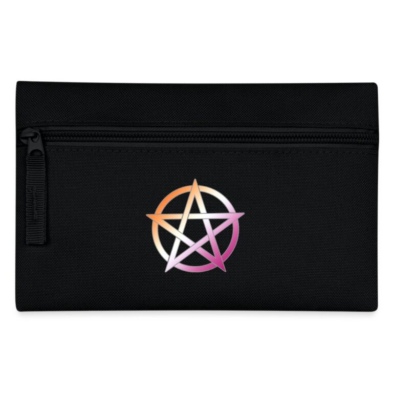 lesbian-pride-pentagramm-federtasche-schwarz