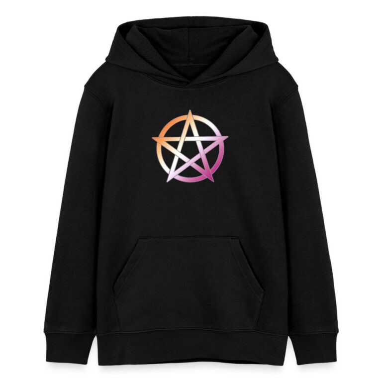 lesbian-pride-pentagramm-stanleystella-teenager-bio-hoodie-mini-cruiser-schwarz