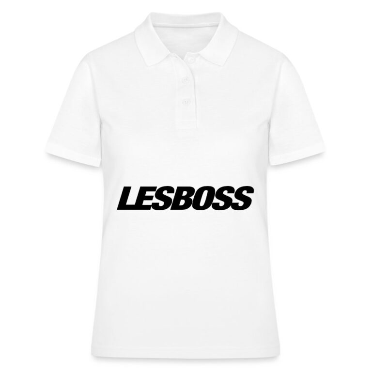 lesboss-frauen-polo-shirt-weiss