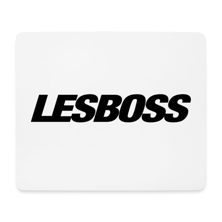 lesboss-mousepad-querformat-weiss