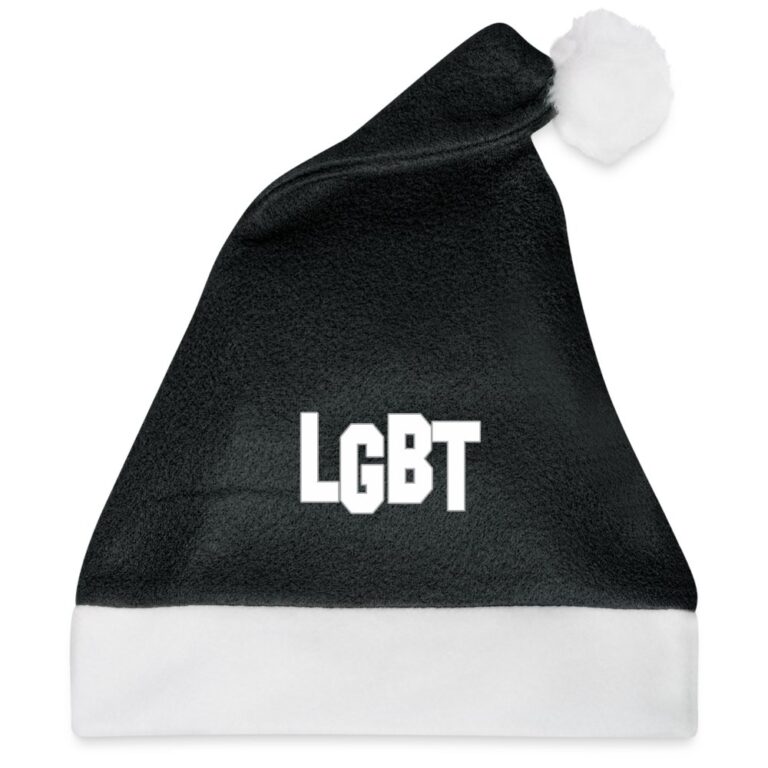 lgbt-weihnachtsmuetze-schwarz-weiss