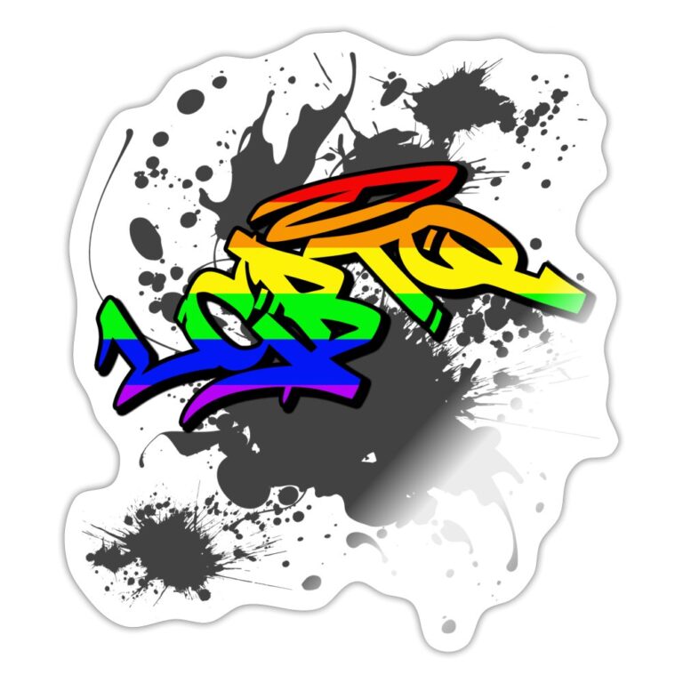 lgbtq-tag-sticker-weiss-glaenzend
