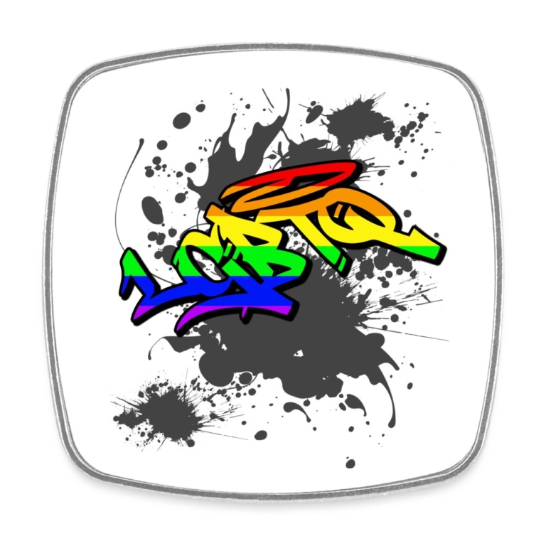 lgbtq-tag-viereckiger-kuehlschrankmagnet-weiss