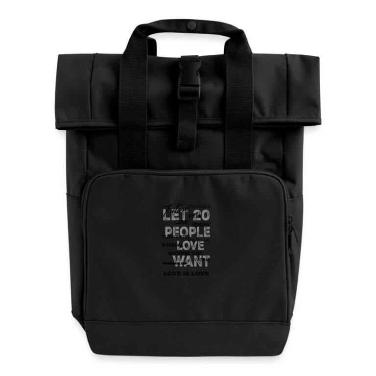 lgbtq-twentieth-century-rolltop-rucksack-mit-zwei-griffen-schwarz