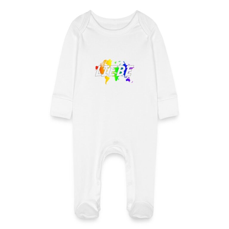 liebe-auf-weltkarte-baby-bio-schlafanzug-mit-kratzhandschuhen-weiss