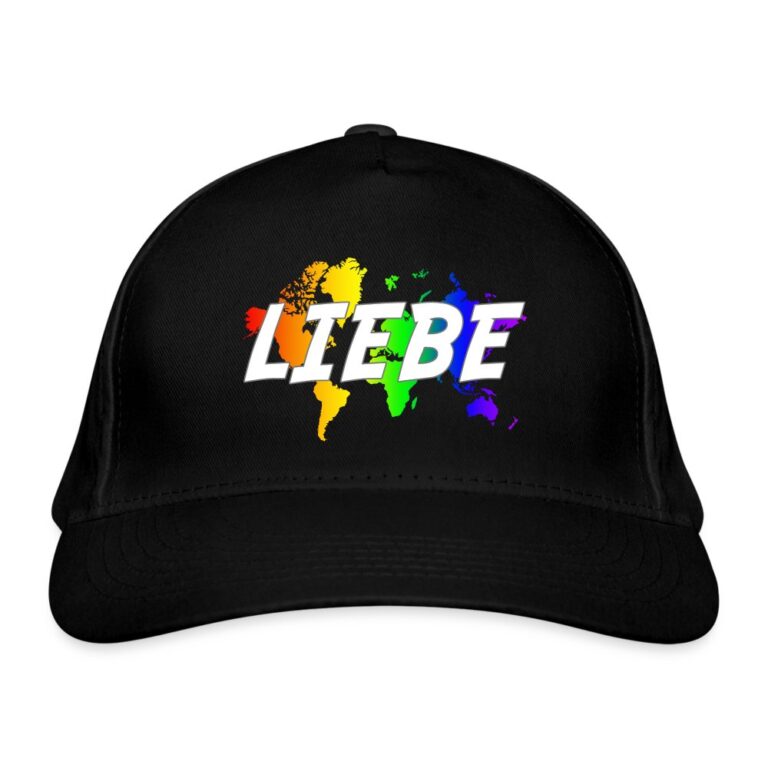 liebe-auf-weltkarte-bio-baseballkappe-schwarz
