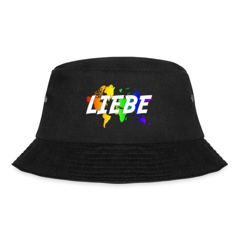liebe-auf-weltkarte-fischerhut-schwarz
