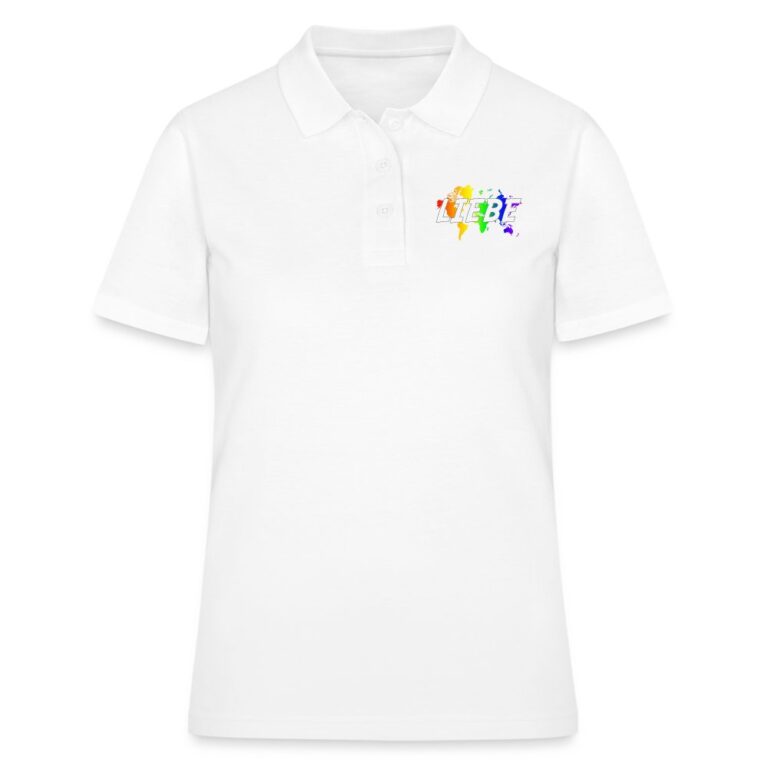 liebe-auf-weltkarte-frauen-polo-shirt-weiss
