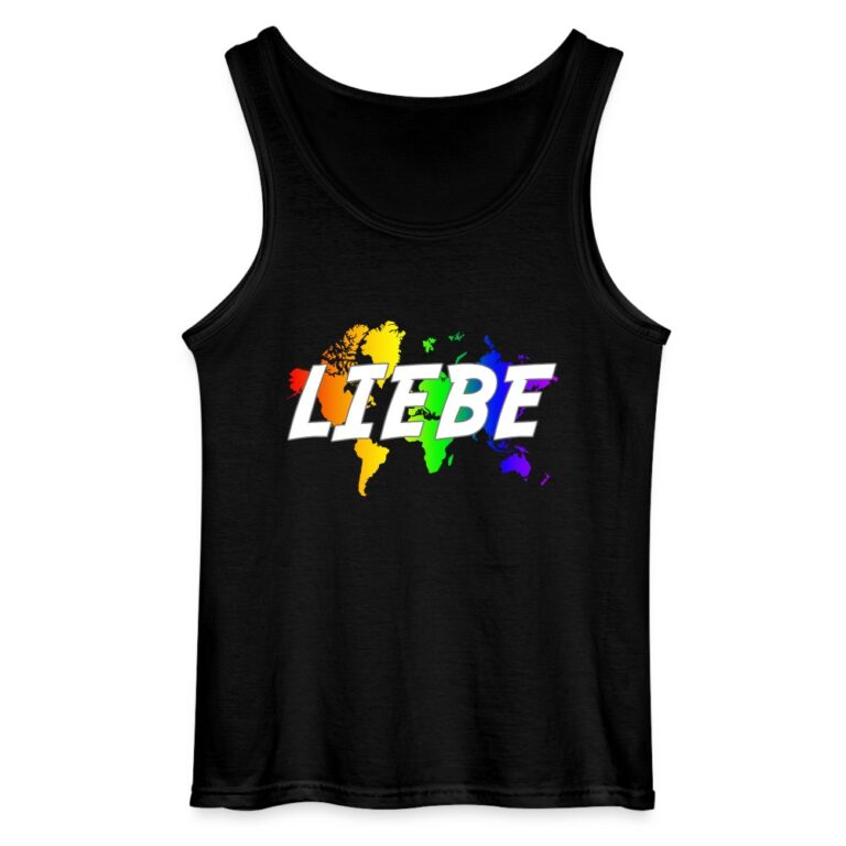 liebe-auf-weltkarte-gildan-maenner-tank-top-schwarz