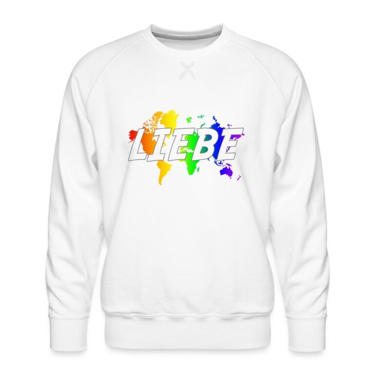 liebe-auf-weltkarte-maenner-premium-pullover-weiss