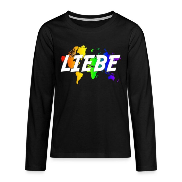 liebe-auf-weltkarte-teenager-premium-langarmshirt-schwarz