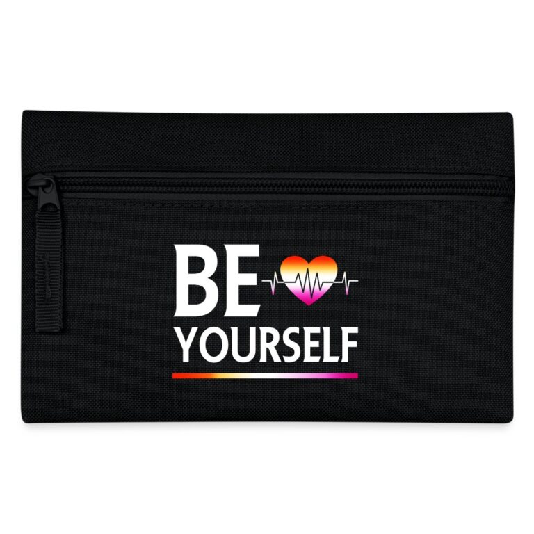 liebevolles-statement-be-yourself-herzschlag-federtasche-schwarz
