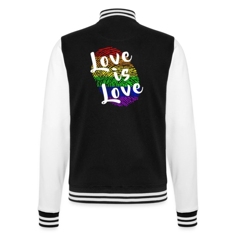 love-is-love-college-sweatjacke-schwarz-weiss