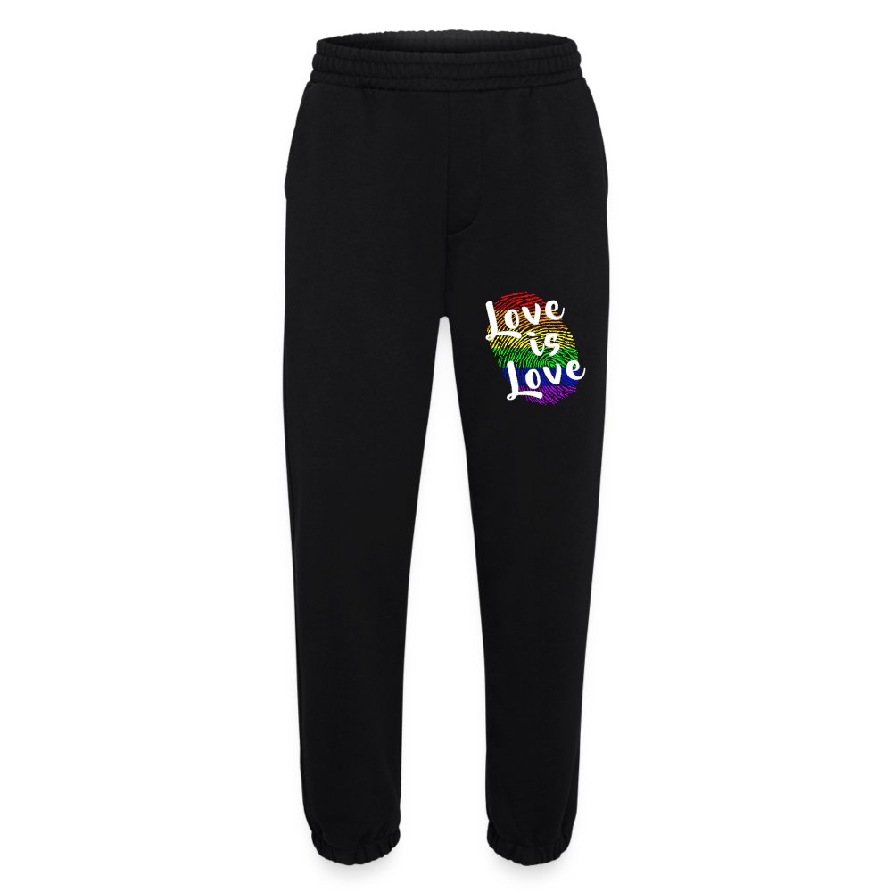 Love is Love - Heavyweight Organic Jogginghose Made in EU SOLID BLACK