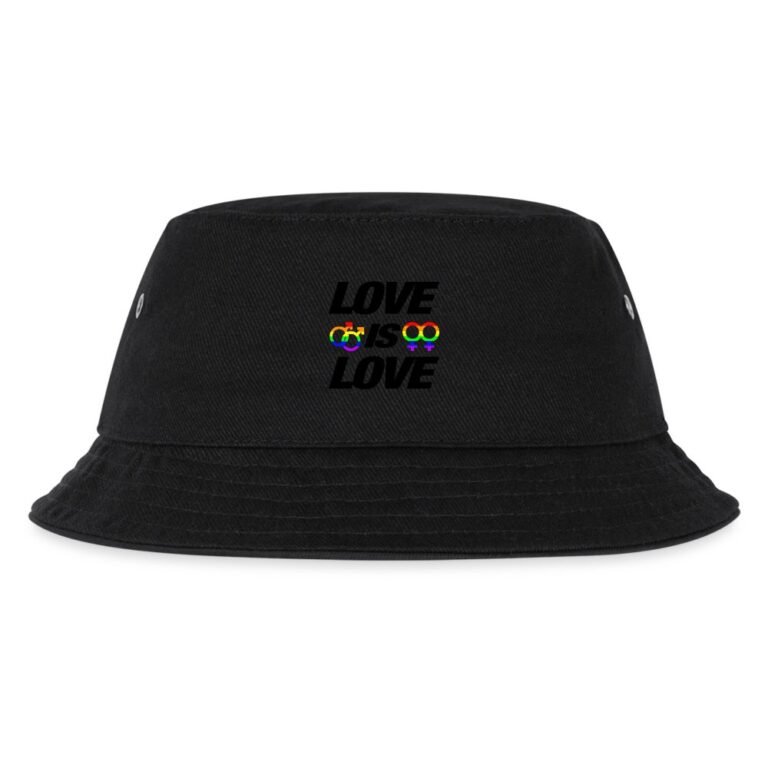 love-is-love-kinder-bucket-hat-schwarz