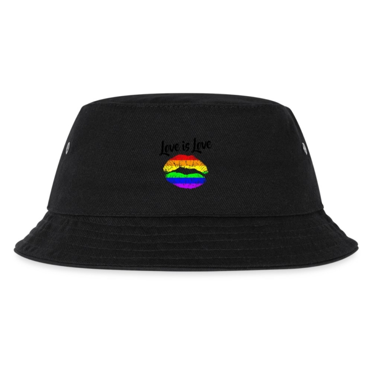 love-is-love-lips-kinder-bucket-hat-schwarz