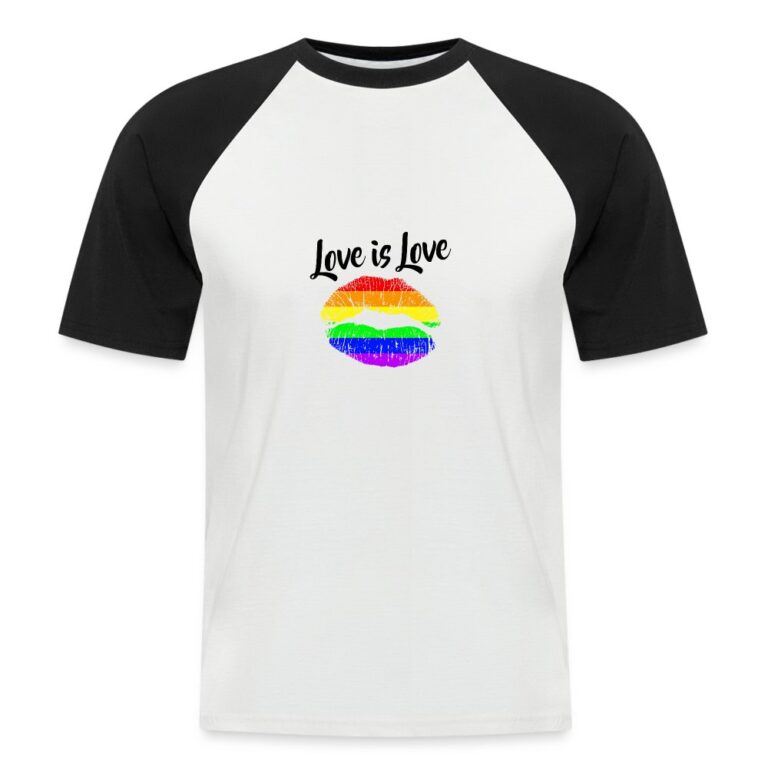 love-is-love-lips-maenner-baseball-t-shirt-weiss-schwarz