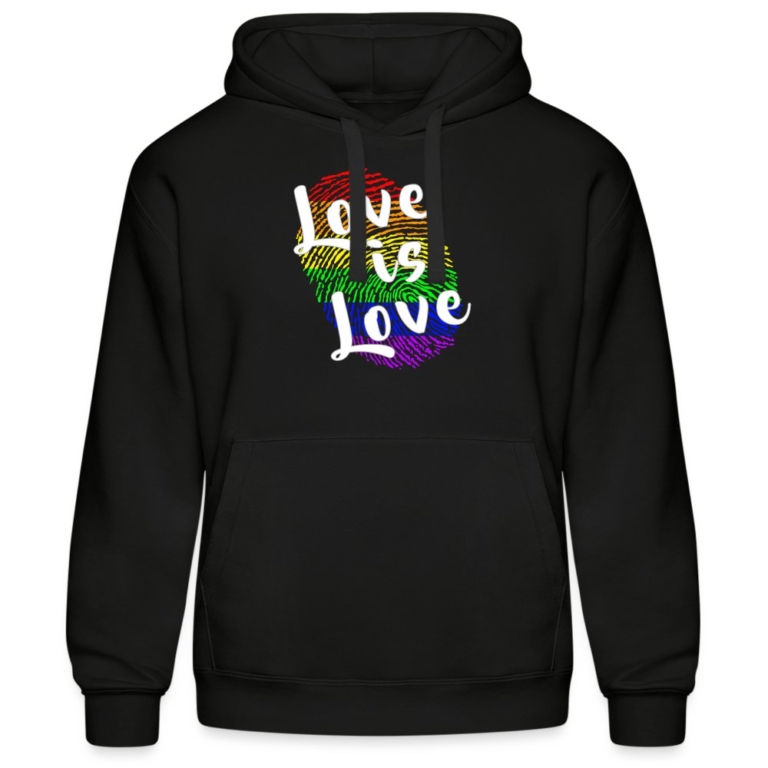 love-is-love-maenner-kapuzen-sweater-von-russell-schwarz