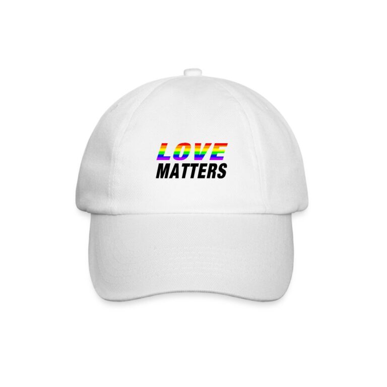love-matters-baseballkappe-weiss-weiss