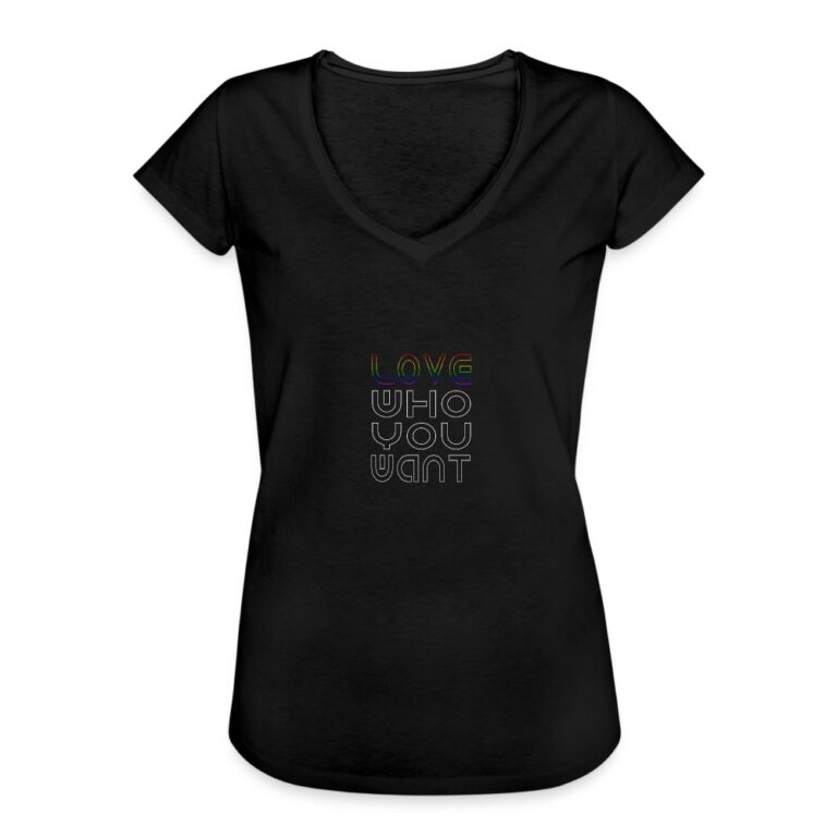 love-who-you-want-frauen-vintage-t-shirt-schwarz
