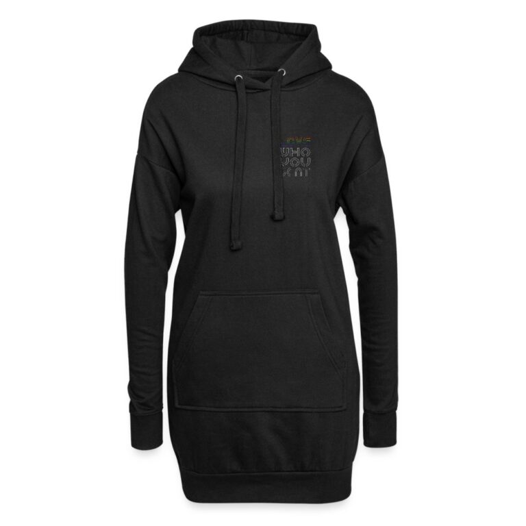love-who-you-want-hoodie-kleid-schwarz