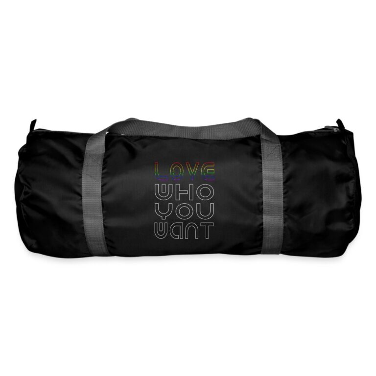 love-who-you-want-sporttasche-schwarz