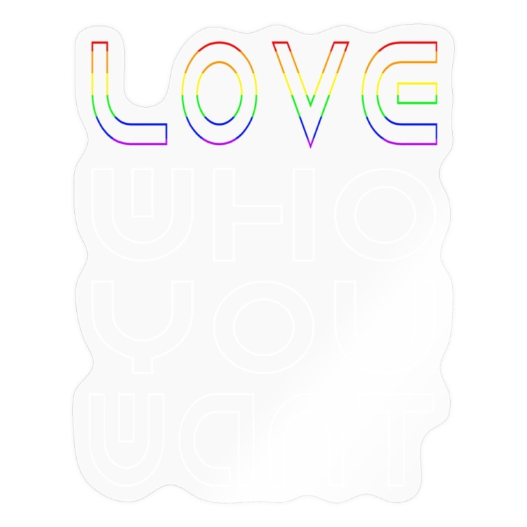 love-who-you-want-sticker-transparent-glaenzend
