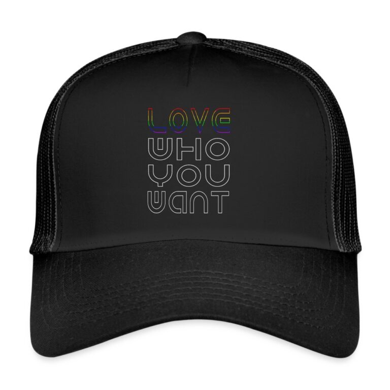 love-who-you-want-trucker-cap-schwarz-schwarz